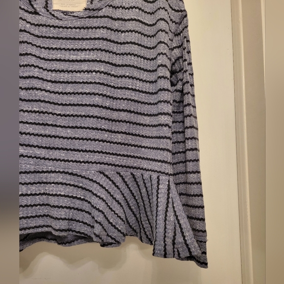 Free People Stripe Peplum Top - Picture 5 of 10